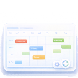 Schedule Your Teacher Observations built in to our Classroom Observation Software